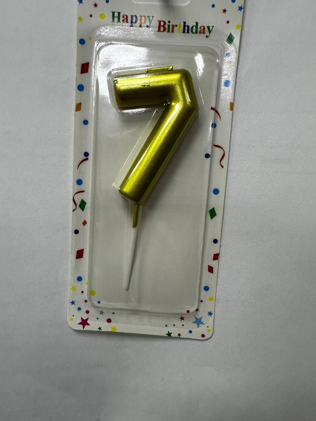 Свеча PARTY цифра 7, 1 шт 5 см купить,NaN
