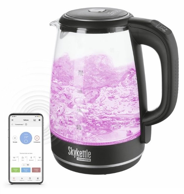 Электрочайник Redmond SkyKettle RK-G202S 2л чёрный