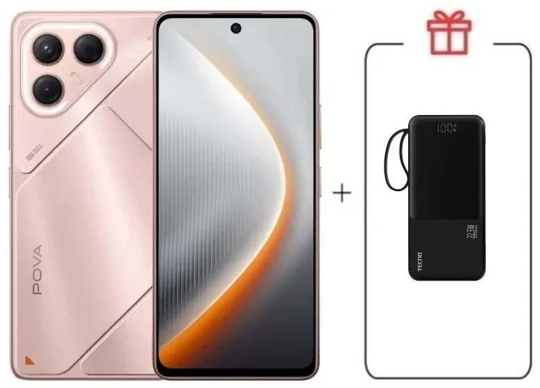 Смартфон Tecno Pova 7 5G 8/128Gb Stardust Pink + подарок купить,NaN
