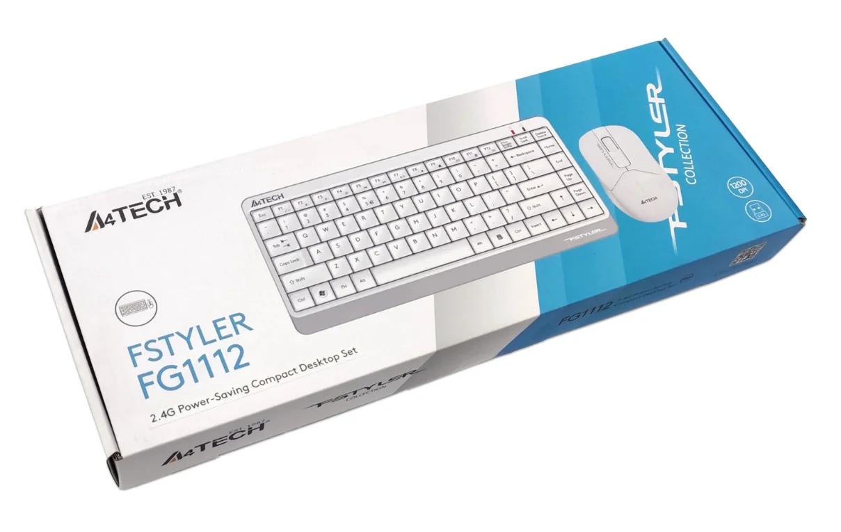 Клавиатура + мышь A4Tech Fstyler FG1112 White 