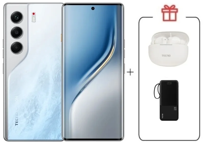  Смартфон Tecno Camon 40 Pro 8/256Gb Glacier White+подарок купить,NaN