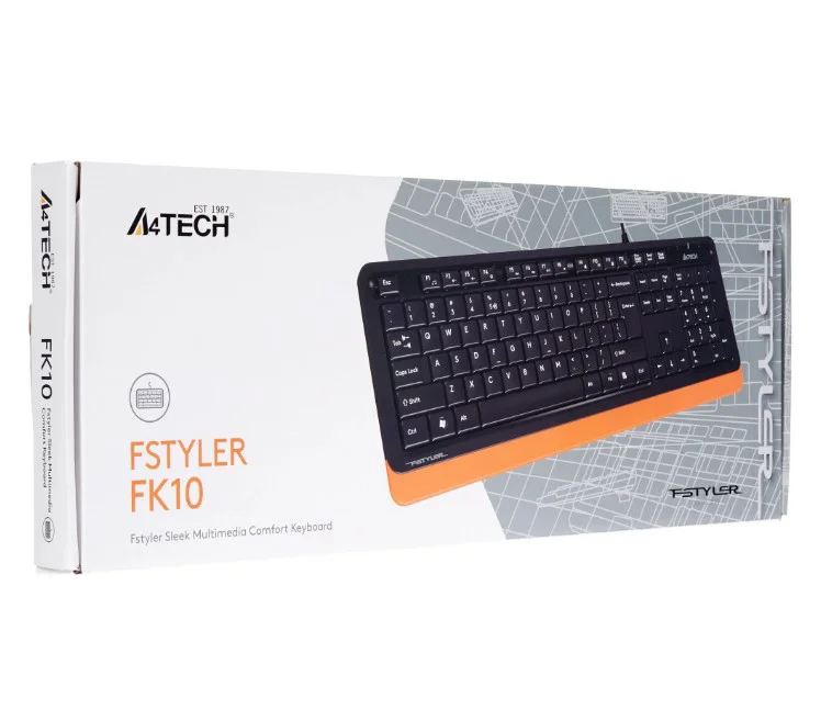 Клавиатура A4Tech Fstyler FK10 Orange