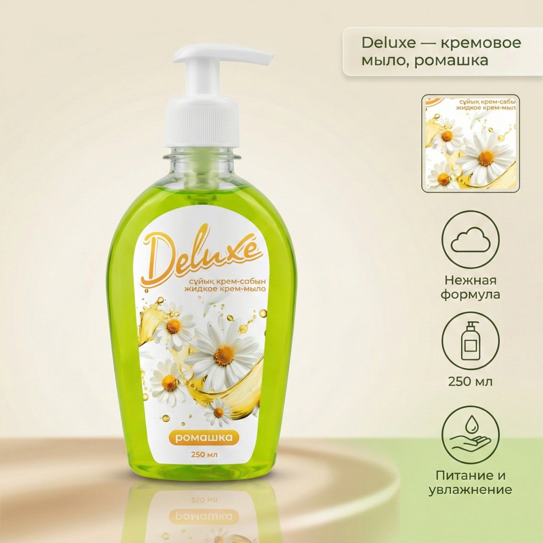 Жидкое мыло туалетное DELUXE 037654227 250 мл купить,NaN