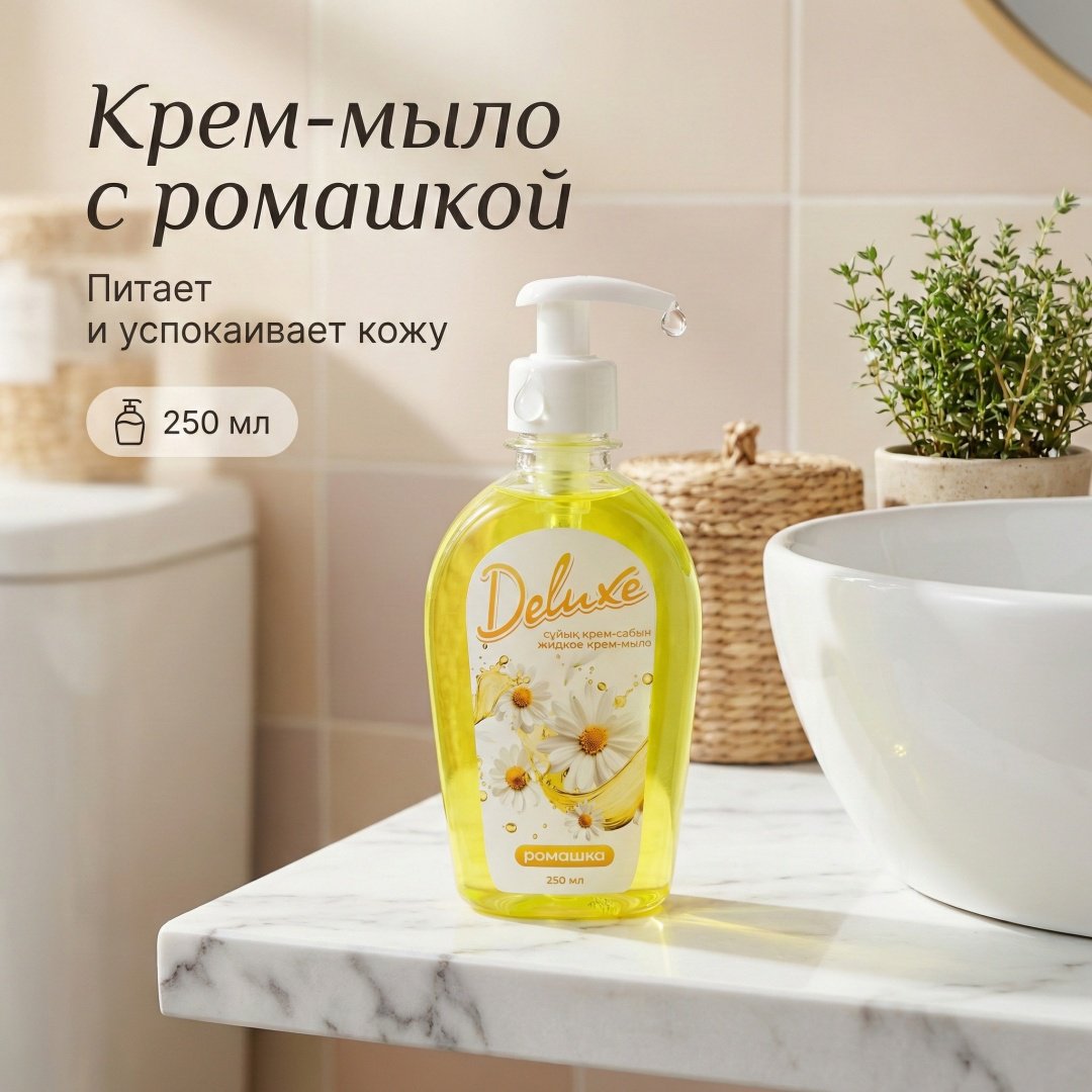 Жидкое мыло туалетное DELUXE 037654227 250 мл купить,NaN