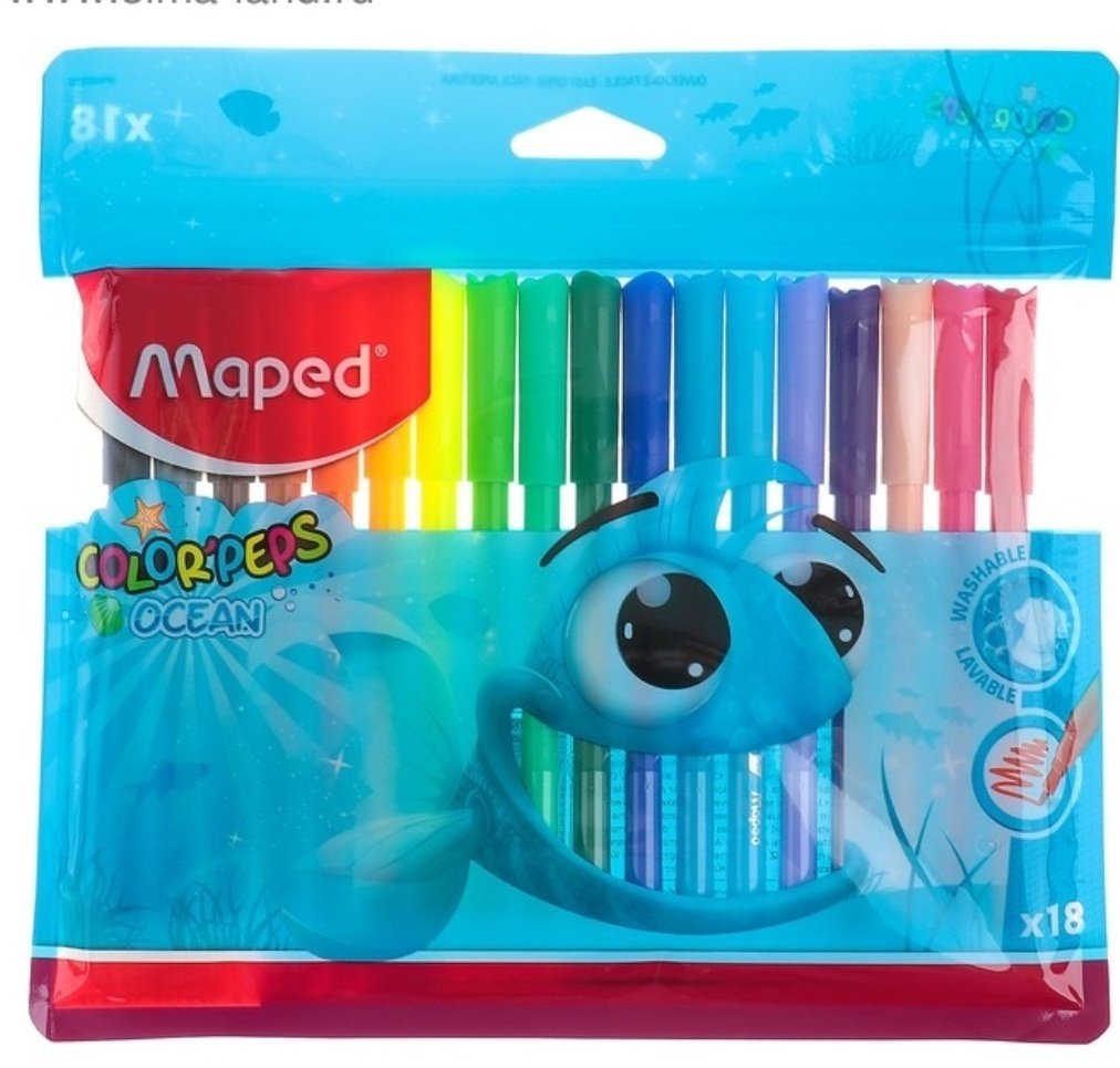 Фломастер Maped 18 шт купить,NaN