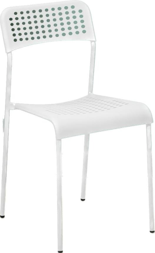 Стул ZETA 948628, 78x38x40 см, белый купить,NaN