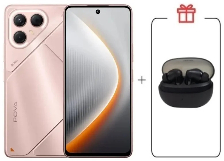 Смартфон Tecno Pova 7 5G 8/128Gb Stardust Pink + подарок купить,NaN