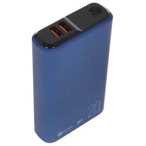 Power Bank Olmio QS-20 20000mAh синий купить,0