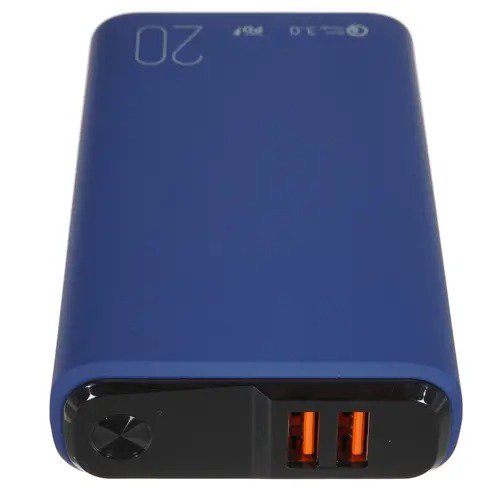 Power Bank Olmio QS-20 20000mAh синий купить,0