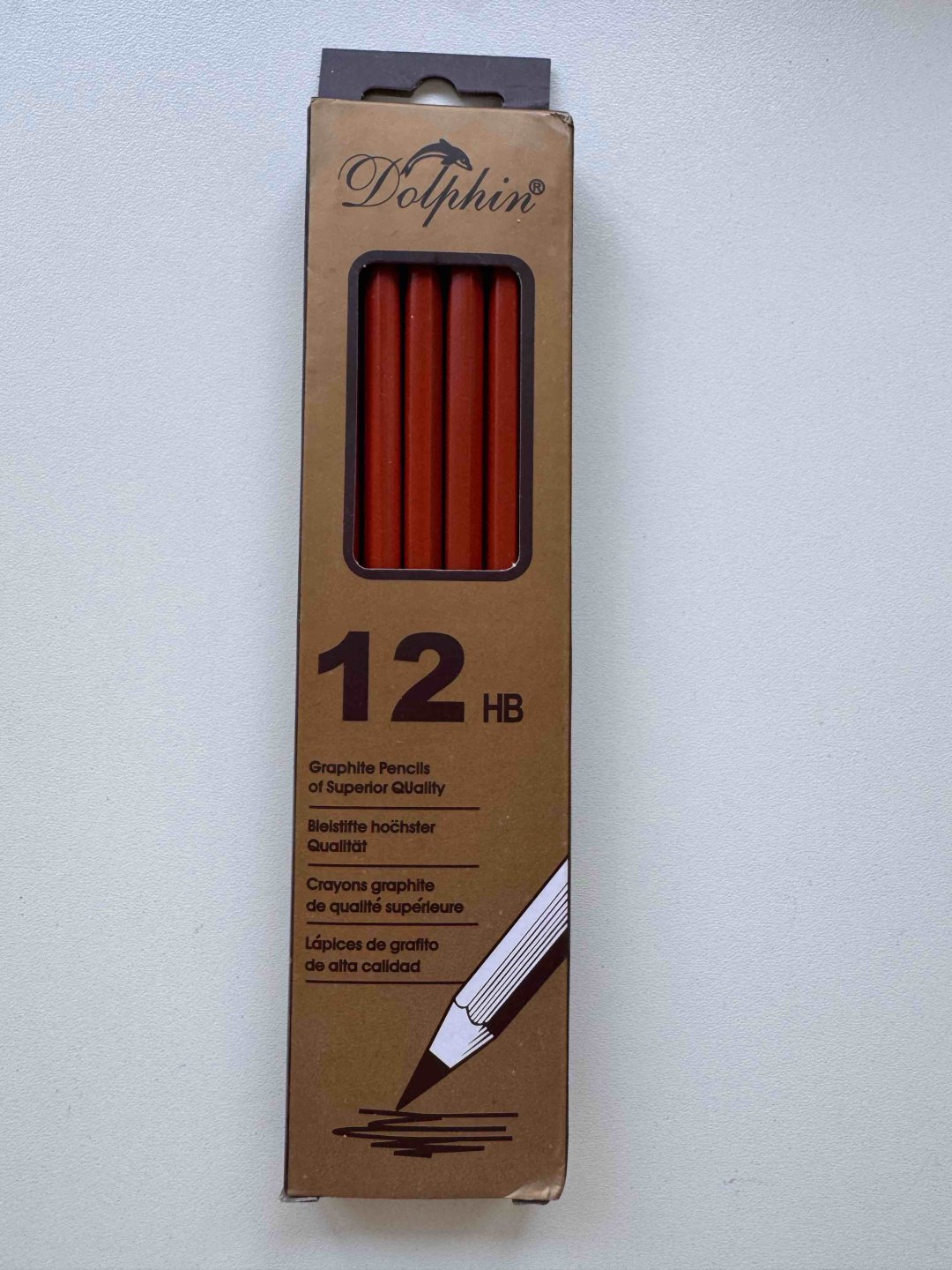 Карандаш Dolphin Простой карандаш, HB, 12 шт купить,NaN