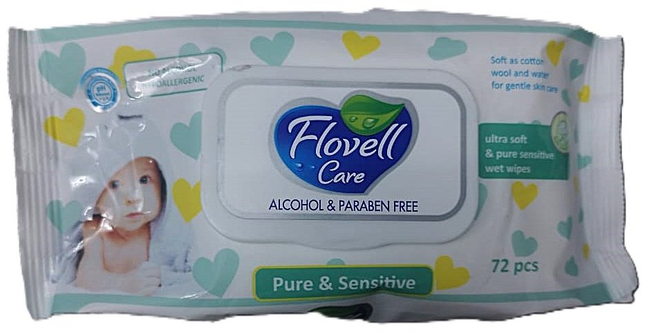 Влажные салфетки Flovell Care Салфетки влажные 72шт с крышкой Fresh runny 72 шт купить,NaN