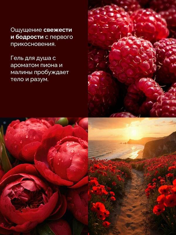 Avenelle Малина и пион гель 500 мл купить,NaN
