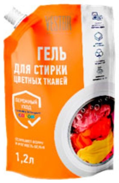 Гель Vestar для цветного белья для цветных тканей, 1.2 л купить,NaN