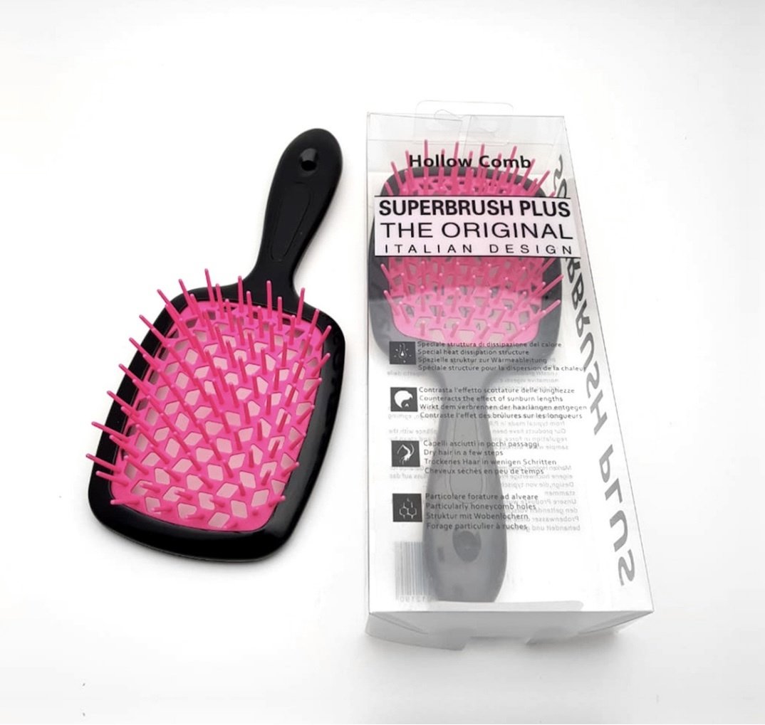 Hollow Comb массажная расческа Superbrush Plus черный, розовый купить,NaN