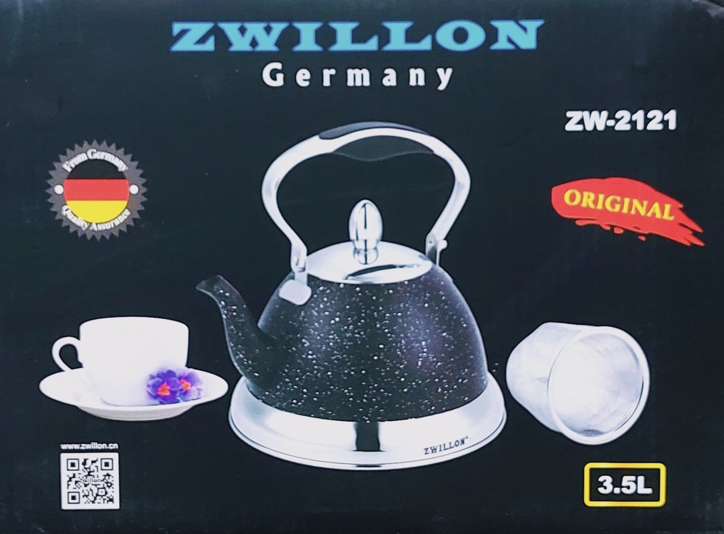 ZWILLON чайник ZW-2121 312645978 3.5 л, нержавеющая сталь купить,NaN