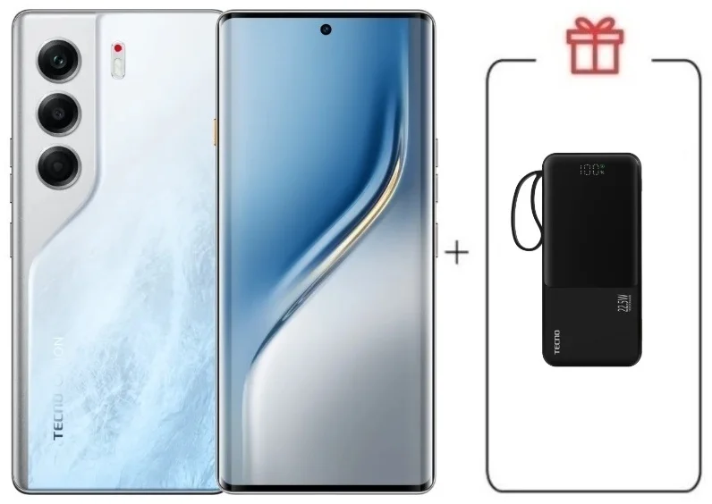  Смартфон Tecno Camon 40 Pro 8/256Gb Glacier White+подарок купить,NaN