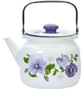 ZETA чайник Анютины глазки С-2713П2/4Рч 44319 л 3.5 л, эмаль купить,NaN