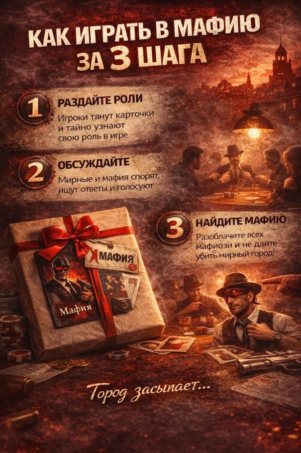 Настольная игра MAFIA Вся семья в сборе - ForteMarket Настольная игра MAFIA Вся семья в сборе купить,NaN