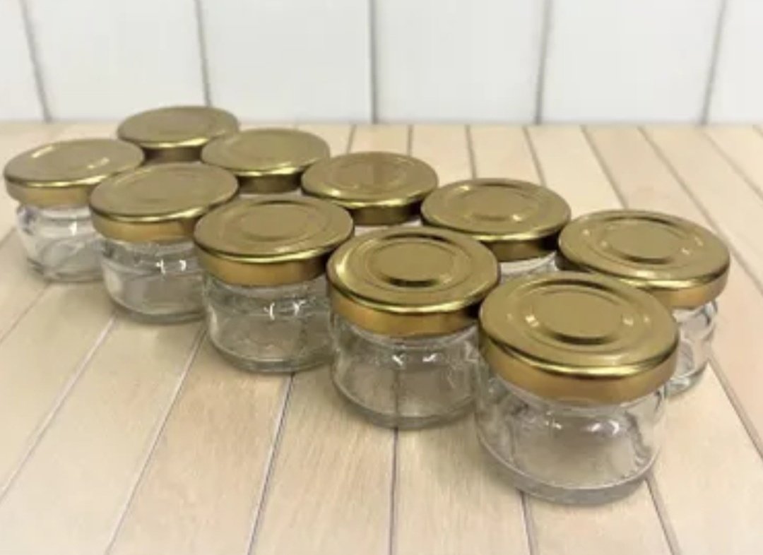 Баночка 25 мл 10 штук с крышками 792182, стекло купить,NaN