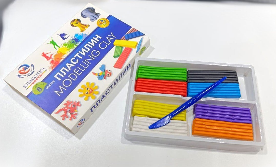 Пластилин YR 8 цв. купить,NaN
