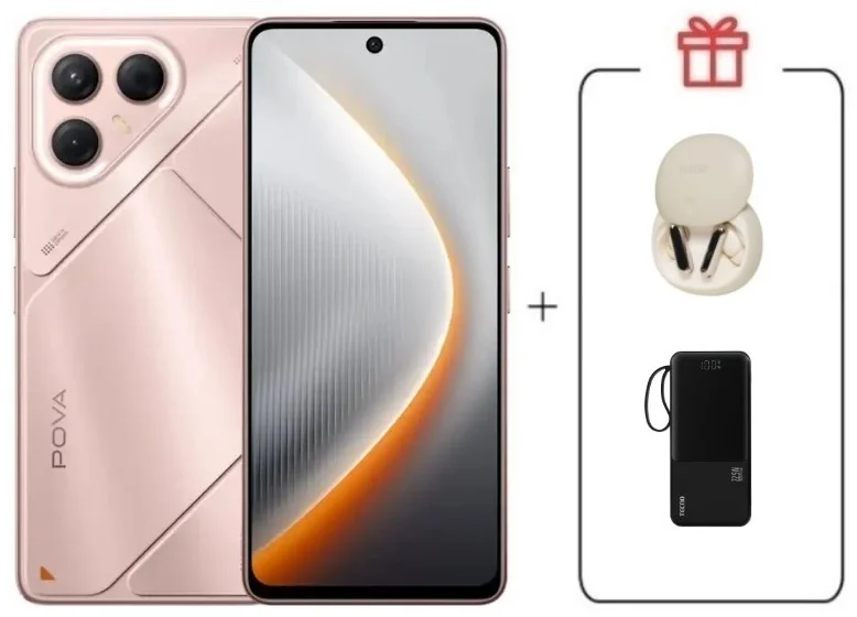 Смартфон Tecno Pova 7 5G 8/128Gb Stardust Pink + подарок купить,NaN