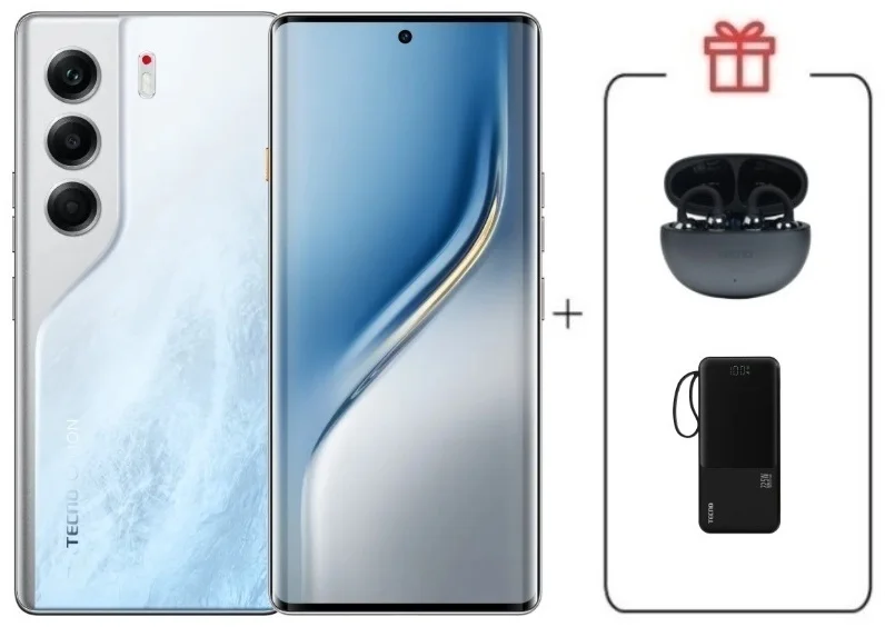  Смартфон Tecno Camon 40 Pro 8/256Gb Glacier White+подарок купить,NaN