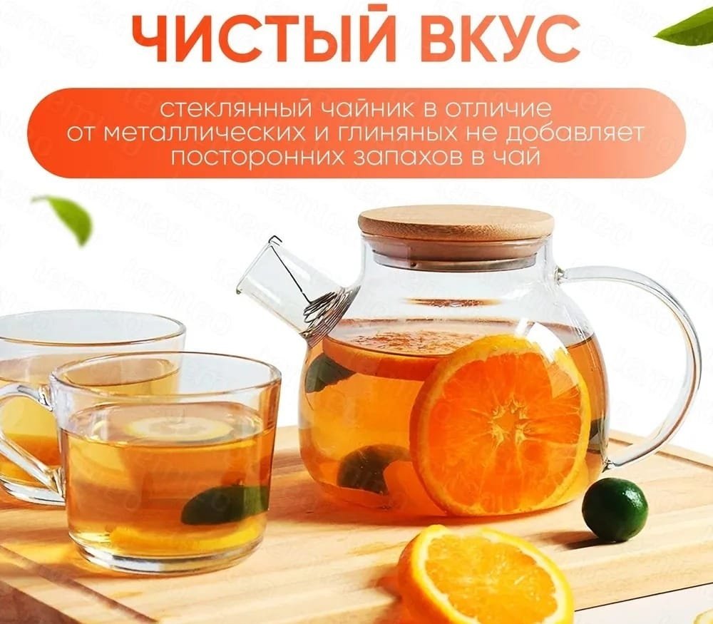 Чайник TEA POT 61TERMO 1 л, стекло купить,NaN