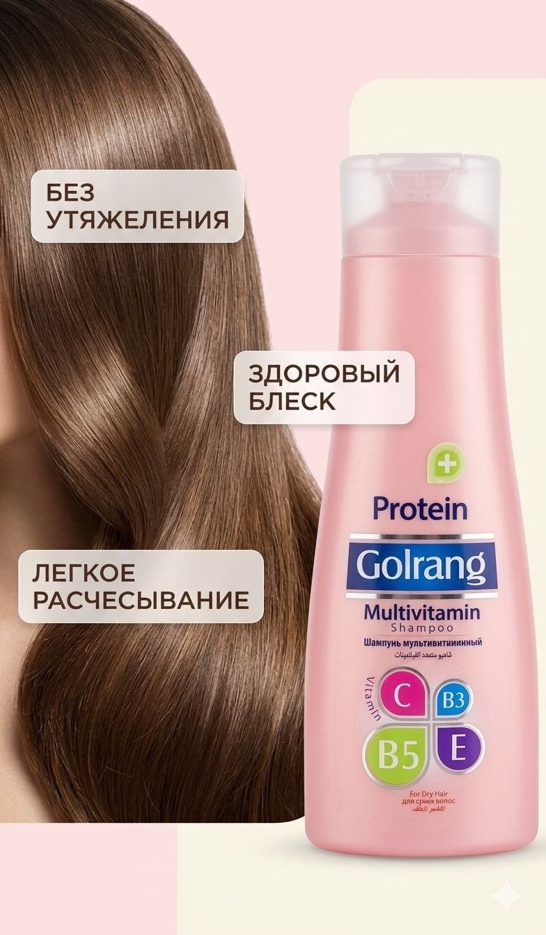Golrang Multivitamin шампунь 900 мл купить,NaN