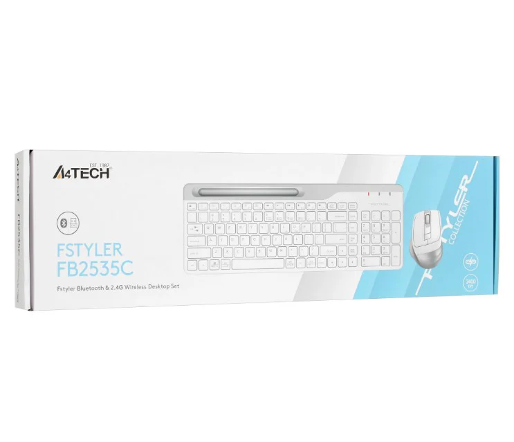 Клавиатура + мышь A4Tech Fstyler FB2535C Icy White - ForteMarket Клавиатура + мышь A4Tech Fstyler FB2535C Icy White купить,15680