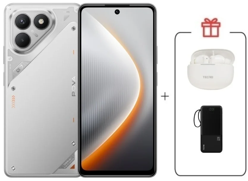 Смартфон Tecno Pova 7 Neo 8/128GB Magic Silver + подарок купить,NaN