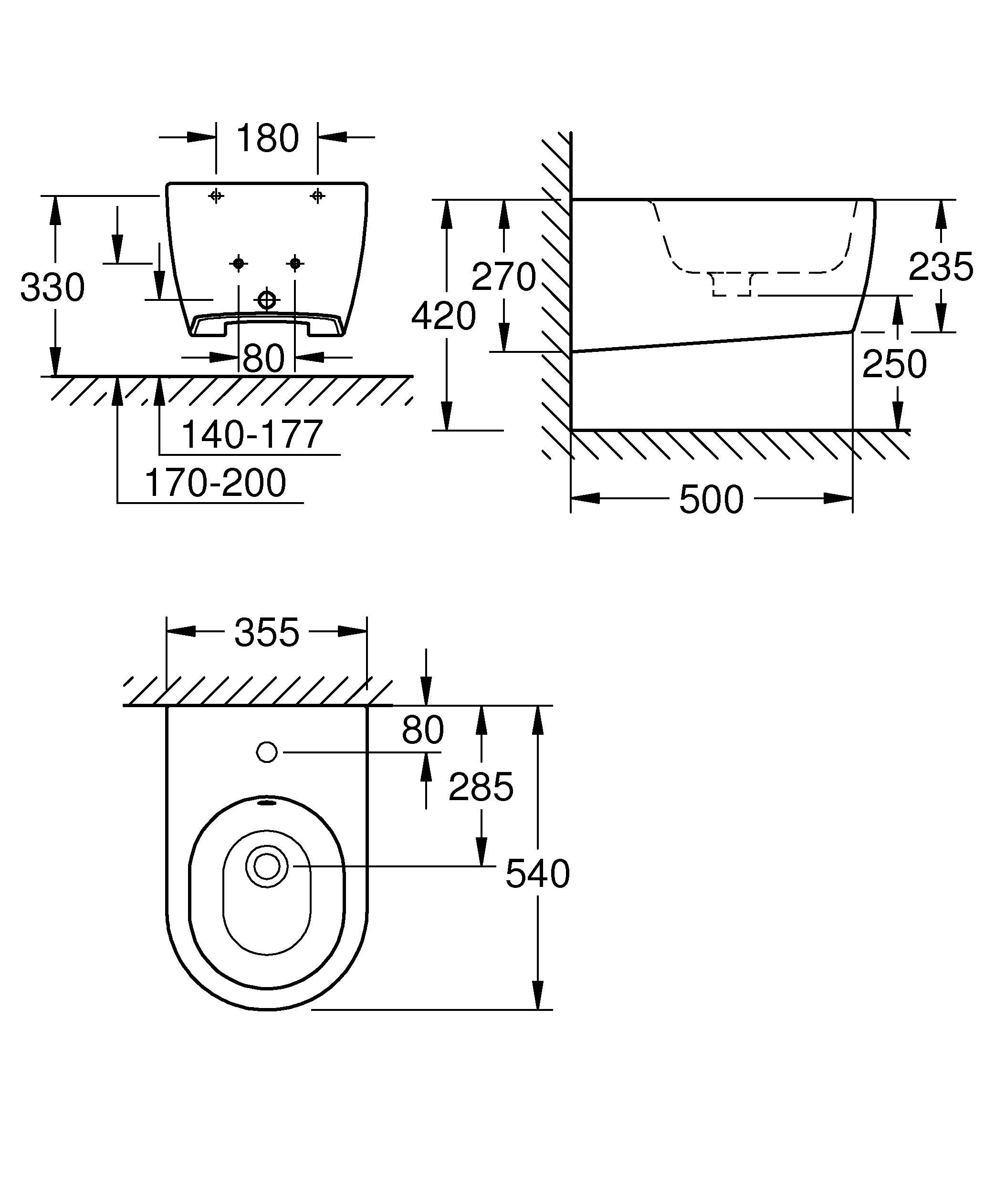 Биде Grohe 3957400H белое - ForteMarket Биде Grohe 3957400H белое купить,0