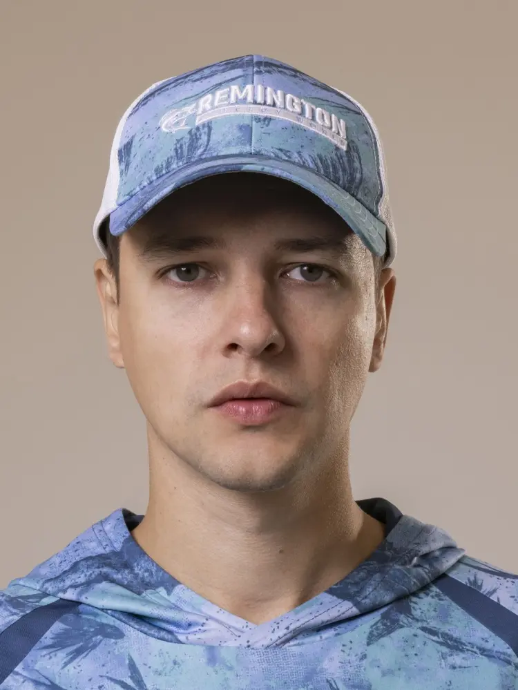 Кепка Remington размер универсальный, белый, голубой купить,NaN