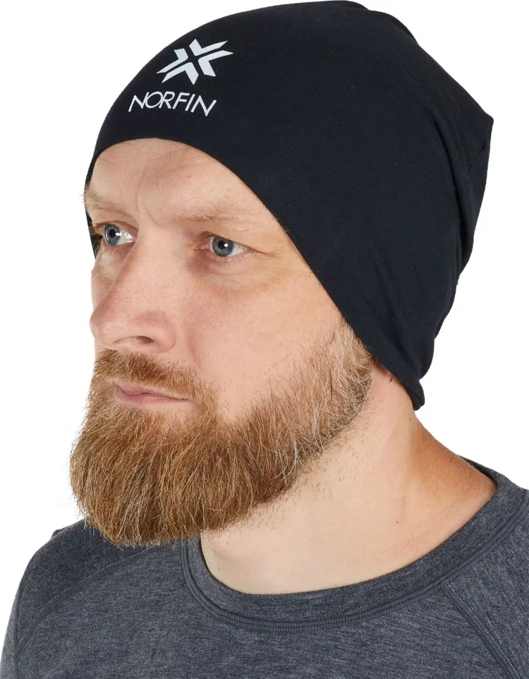 Шапка NORFIN размер 60, 61, черный купить,NaN