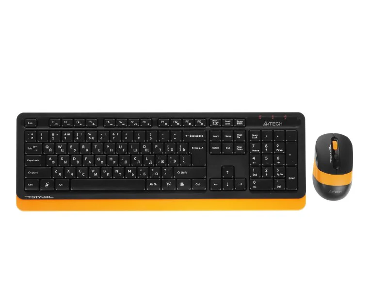 Клавиатура + мышь A4Tech Fstyler FG1010 Orange 