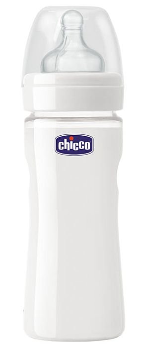 Бутылочка Chicco Wellbeing 240мл белая купить,NaN