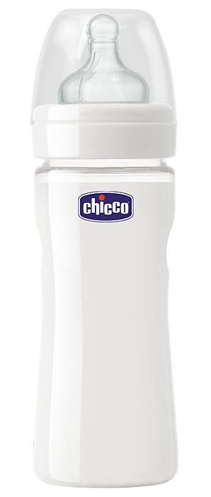 Бутылочка Chicco Wellbeing 240мл белая купить,NaN