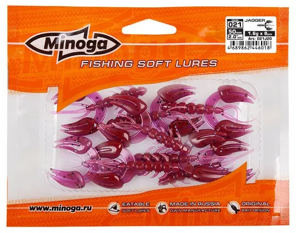 Мягкая приманка Minoga Jagger 2,0 8 шт 50 мм 021 купить,NaN