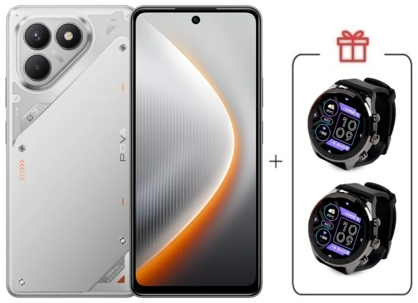 Смартфон Tecno Pova 7 Neo 8/128GB Magic Silver + подарок купить,NaN