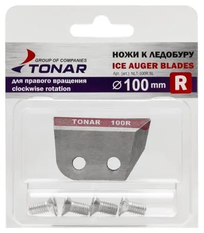Ножи для ледобуров ТОНАР NLT-100R.SL 100 мм купить,NaN