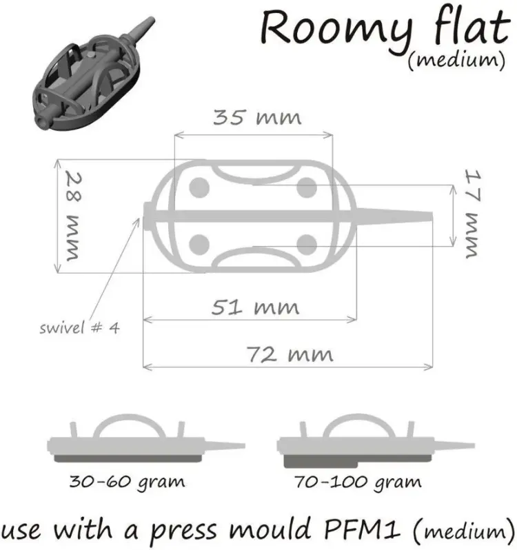 Orange Carp Roomy Flat Method_104104 открытая 50 г купить,NaN