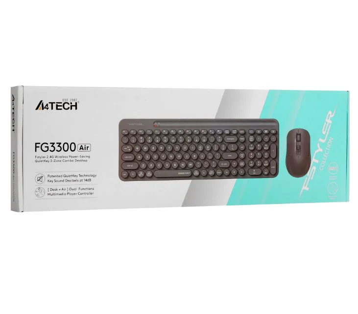 Клавиатура + мышь A4Tech Fstyler FG3300 Air Grey