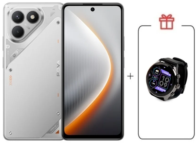 Смартфон Tecno Pova 7 Neo 8/128GB Magic Silver + подарок купить,NaN