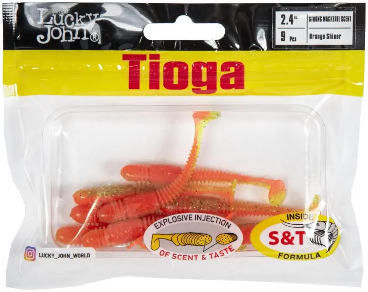 Мягкая приманка Lucky John Tioga 2.4 140119-Z12 9 шт 62 мм Z12 купить,NaN