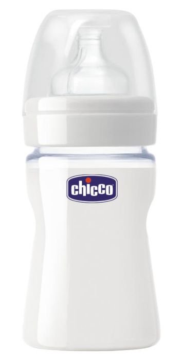 Бутылочка Chicco Wellbeing 150мл белая купить,NaN