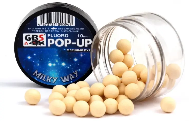 Прикормка GBS Baits GBS-POP-UP-10-0.4-MW Milky Way 0.04 кг купить,NaN