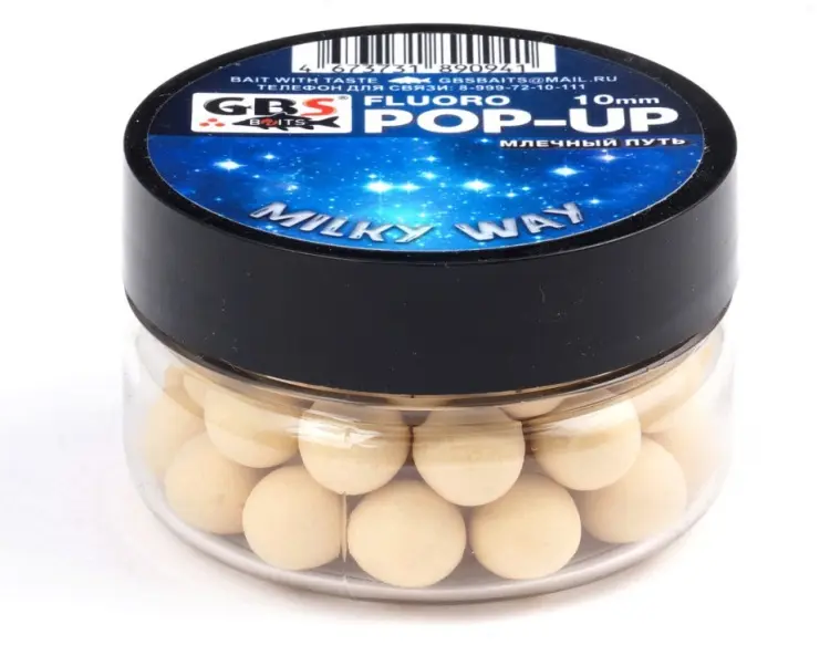 Прикормка GBS Baits GBS-POP-UP-10-0.4-MW Milky Way 0.04 кг купить,NaN