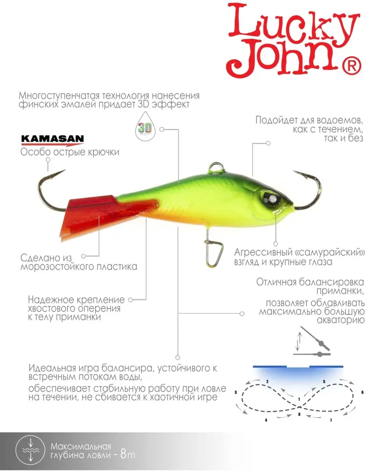 Балансир Lucky John 61400-26RT 1 шт