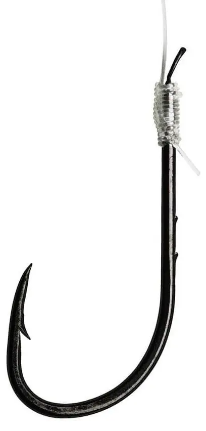 Крючок для рыбалки DAM SPEZI WORMS# №6 / 0.22MM / 3.2KG / 7LB / 60CM/ 10шт одинарный черный 10 шт