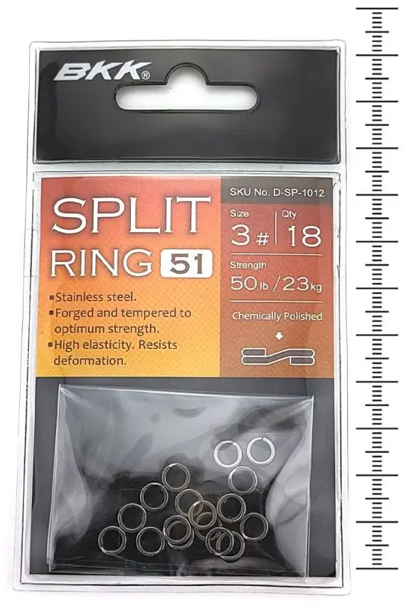 Кольцо заводное BKK Заводные кольца Split Ring-51 №2 — 18kg — D-SP-1011 купить,NaN