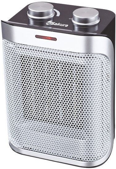 Тепловентилятор Sakura SA-0557 серебристый купить,NaN